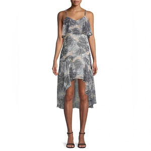 Ali & Jay Pleated Hi-Low Floral  Dress size M